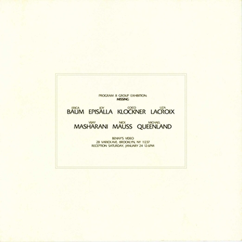 Group Exhibition "Missing"